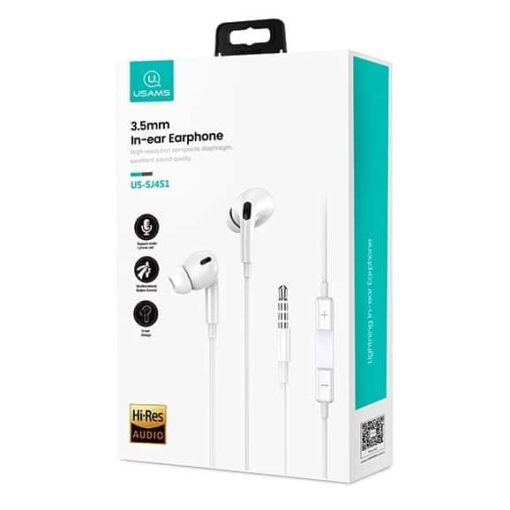 USAMS Headphones EP-41 3.5mm In Ear 3.5MM for iPhone , Android - Image 2